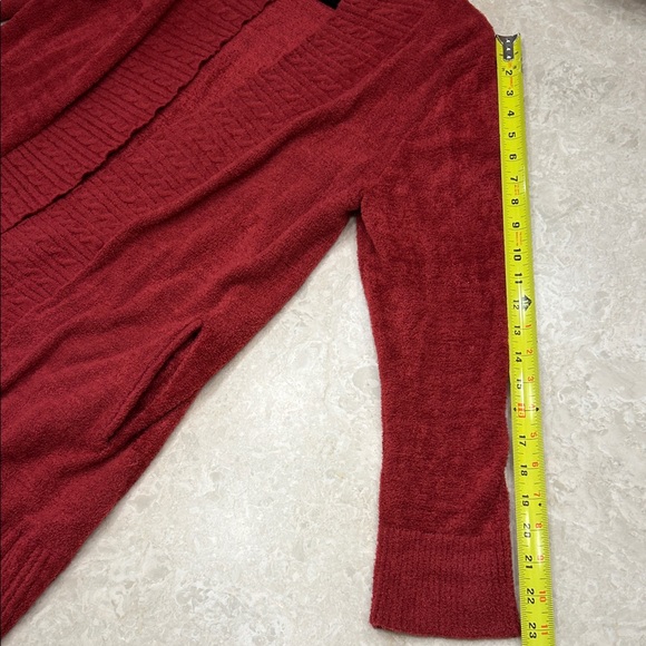 Ruby Rd. Rich Red Open Front Cardigan - Picture 10 of 10